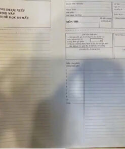 giấy thi phách ngang
